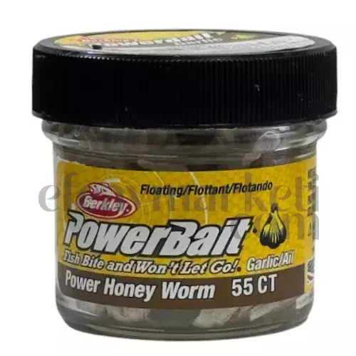 Berkley PowerBait Power Honey Worm Garlic White 706886 - 1